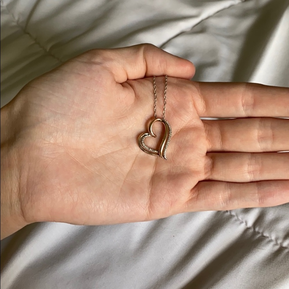 Zales heart necklace